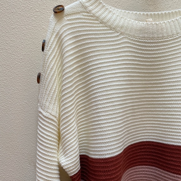 Textured Button Sweater - Picture 2 of 4